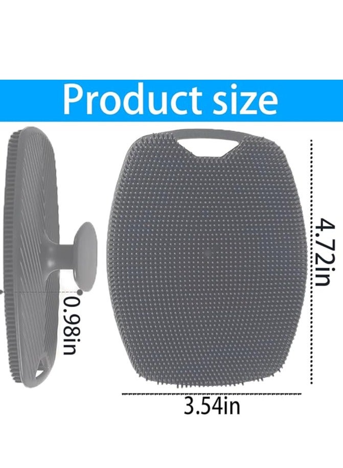 Premium Silicone body Scrubber Shower Scrub for Body for Nourishing Cleaning Exfoliating ReusableYour Skin Lather Boosting Bristles with Ergonomic No-Slip Handle Long-Lasting  - Image 2