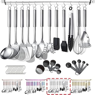 Berglander Kitchen Utensils Set 38 Pieces, Stainless Steel Cooking Utensils Set, Kitchen Gadgets Cookware, Kitchen Tool - Image 1