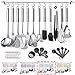 Berglander Kitchen Utensils Set 38 Pieces, Stainless Steel Cooking Utensils Set, Kitchen Gadgets Cookware, Kitchen Tool - Image 2