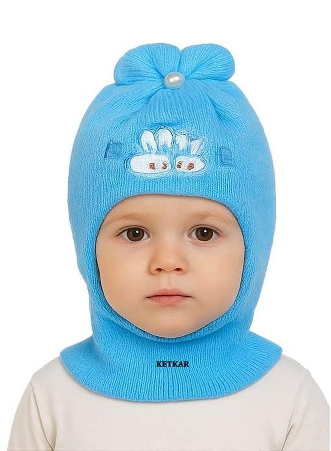 KETKAR Baby Boys & Girls Woolen Monkey Cap - Soft & Warm Winter Cap, Pack of 3,Multi_1, 1-2 Years - Image 2