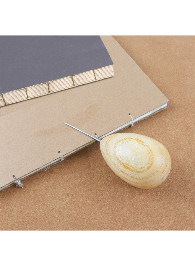 Lineco Lineco Wooden Ball Handle Awl. Extra-Heavy Duty, Comfortability and Good Control, Thin Point for Sewing - Image 5