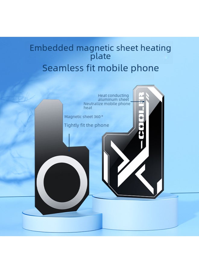 General Mobile Phone Semiconductor Radiator Accessories Heating Plate Magnetic Suction Cooling Composite Refrigeration Surface Amplifier Aluminum Alloy Thermal Conductivity-Product Color:Magnetic Hot Plate  - Image 5