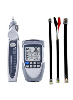 Generic Handheld Portable Network Cable Tester LCD Large Screen Display Digital Wire Trackers Continuity Battery Voltage Polarity Checking POE Test Multi-function Cable Tester with Flashlight  - Image 1