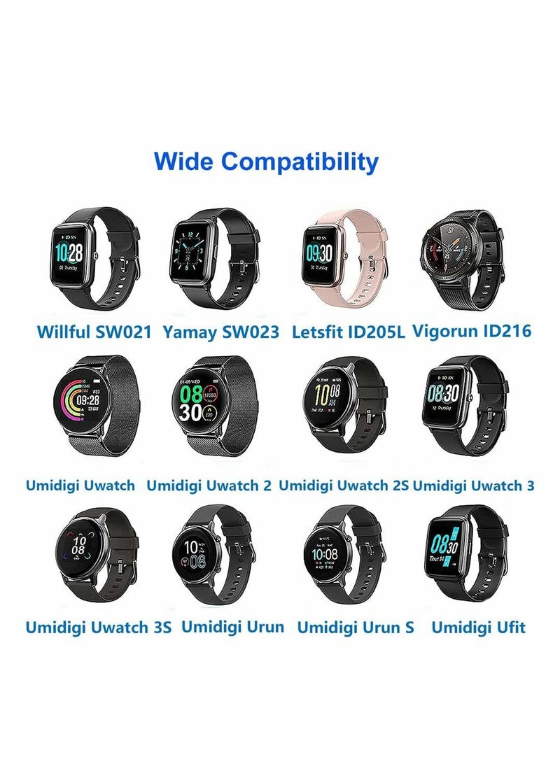 KASTWAVE Smart Watch Charger, 2 pin Magnetic Smart Watch Charging Cable, Compatible for YAMAY VeryFitPro SW023 ID205L SW021 ID205U ID205S SW025 Uwatch 3S 3 2 2S - Image 3