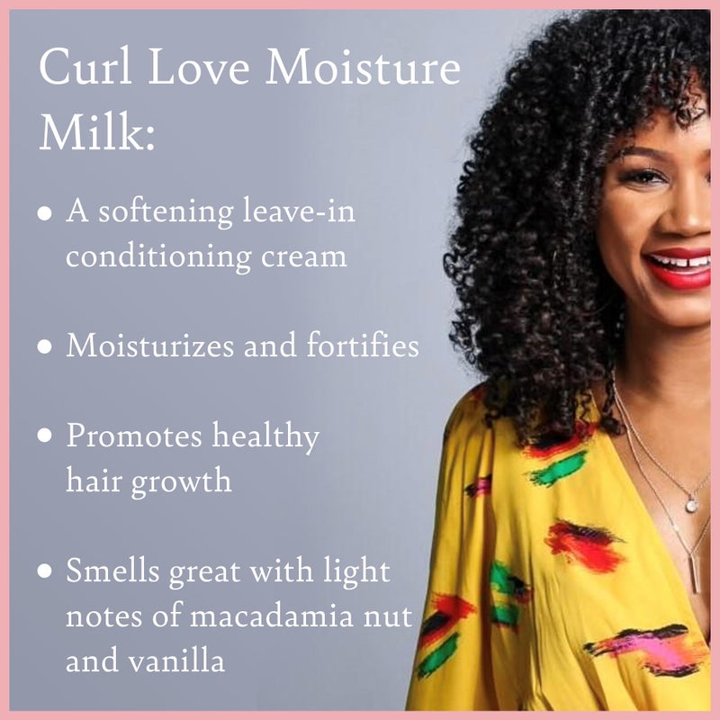 Camille Rose Curl Love Moisture Milk Leave-In Conditioner, with Rice Milk and Macadamia Oil to Soften, Smooth and Detangle Curly Hair, 8 oz - Image 2