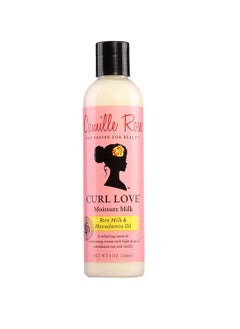 Camille Rose Camille Rose Curl Love Moisture Milk Leave-In Conditioner, with Rice Milk and Macadamia Oil to Soften, Smooth and Detangle Curly Hair, 8 oz  - Image 1