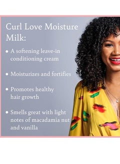 Camille Rose Camille Rose Curl Love Moisture Milk Leave-In Conditioner, with Rice Milk and Macadamia Oil to Soften, Smooth and Detangle Curly Hair, 8 oz  - Image 2