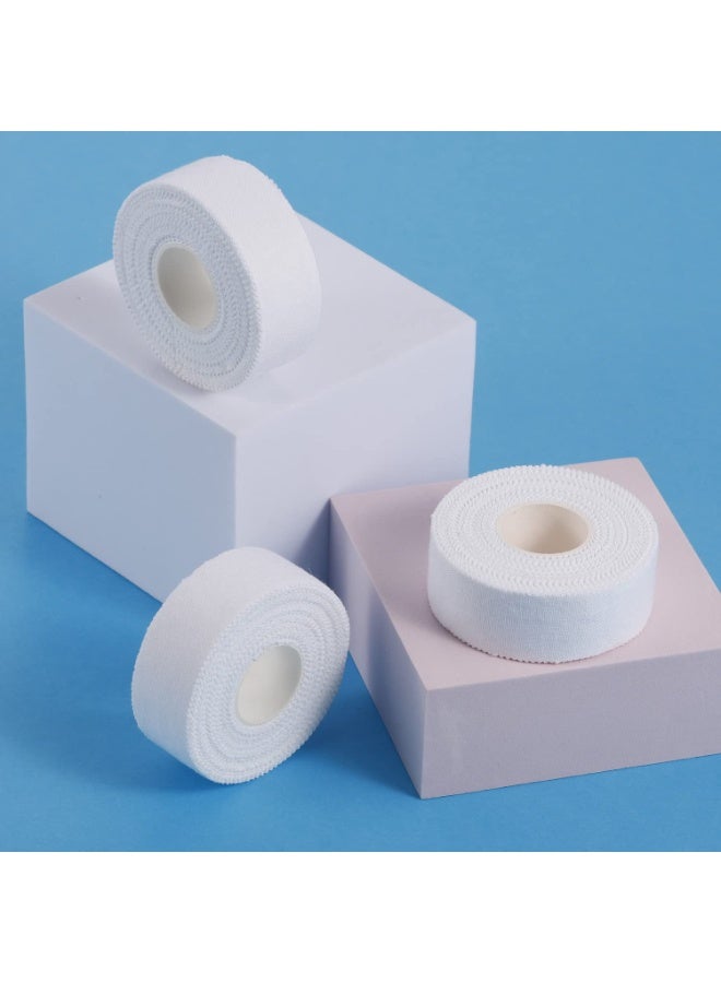 Joudi 3 Rolls Zinc Oxide Tape, 10m x 2.5cm Cohesive Bandage Flexible Breathable Wrist Finger Tape Easy Tear Athletic Sports Tape for First Aid Sports Ankle（White） - Image 4