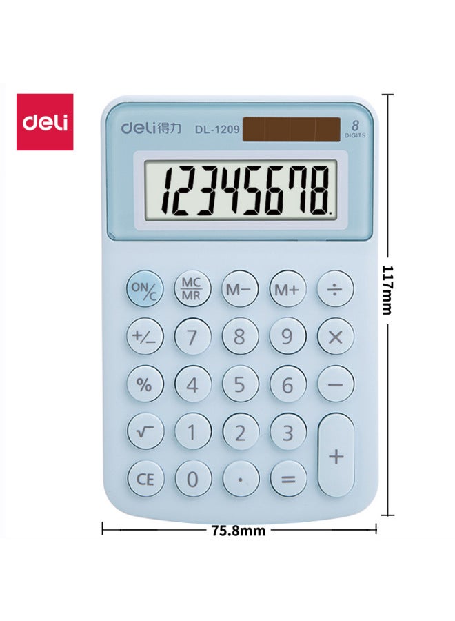 Deli Office Desktop Calculator For Students, 12-digit Large Screen Accounting-specific Dual Power Calculator