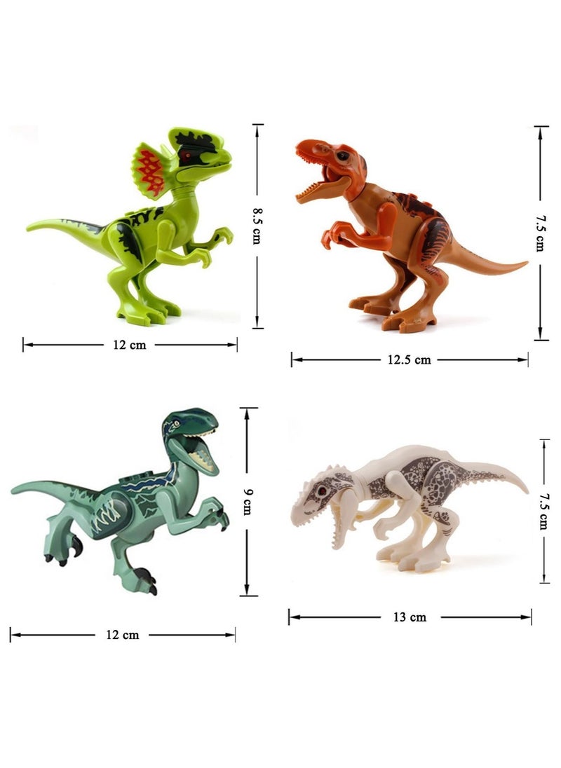 General Jurassic Dinosaur Building Blocks, Magic Dinosaur Model Building Set, Animal Toy Set for Kids, Posable Animal Figures, Eight Types, Suitable for Kids Aged 4 Years and Up  - Image 3