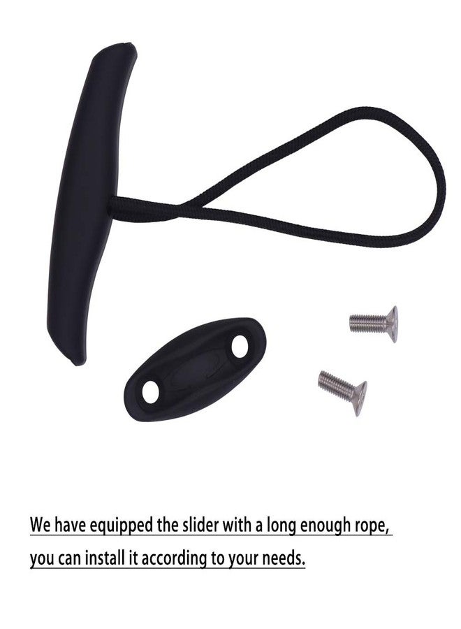 METER STAR 2PCS Kayak Canoe Carry Handle Pull Handle T-Handle with Cord and Pad Eyes, Kayak Carrying Pull Handle,Kayak Straps,Kayak series,Kayak Rope,Kayak Handles Replacement,Kayak Pulling Handle - Image 2