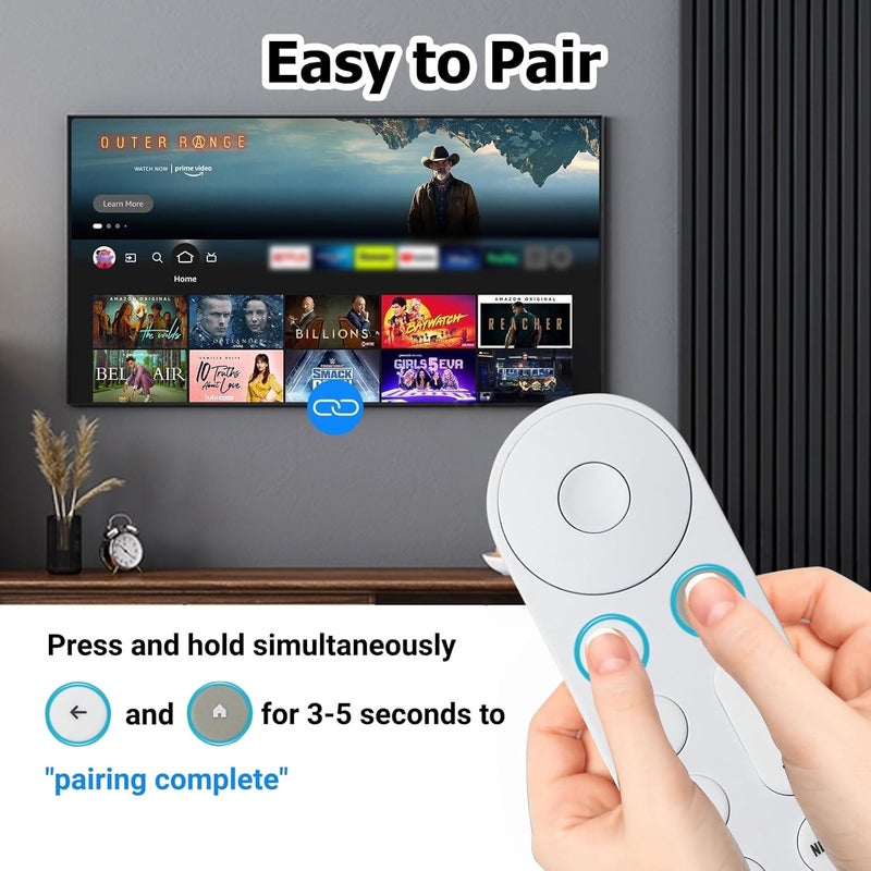 ARCSTILL New Replacement Google TV Streamer 4K Voice Smart Remote Control, Voice Search Remote with Buzzer, Compatible with Google Streamer 4K, Chromecast Google TV - Image 3