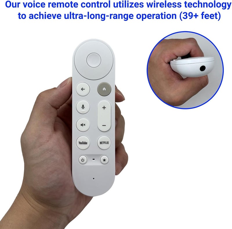 ARCSTILL New Replacement Google TV Streamer 4K Voice Smart Remote Control, Voice Search Remote with Buzzer, Compatible with Google Streamer 4K, Chromecast Google TV - Image 5