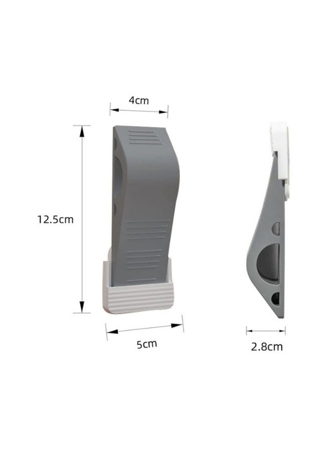 3 PCS Heavy Duty Rubber Door Stoppers, Non-Scratch, Anti-Skid Wedges for All Floor TypesDurable for Home, Office, and School - Image 2