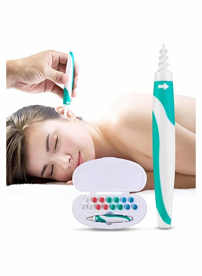 KASTWAVE Earwax Removal Tool, Soft Silicone Spiral Earwax Remover Tool for Everyone  - Image 1