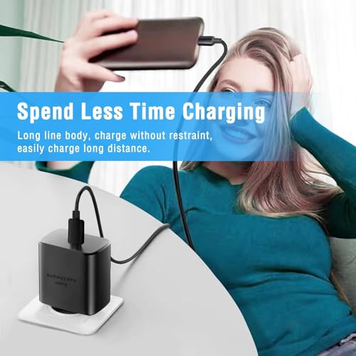 XYKOS 45W Type C Charger with C to C Cable Compatible with Samsung Galaxy Tab S10 Fe+/S10 fe/S10+/Ultra/S9 Ultra/ S8/S7/A8/A9+/S9 fe+/S9 fe/A9/S6 Lite/A7/All Tablet Support 45 w Super Fast/Black - Image 3