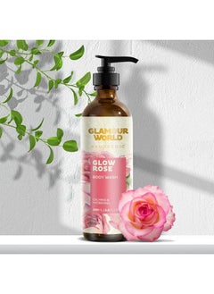 GLAMOUR WORLD Ayurvedic Glow Rose Body Wash; An Antimicrobial Gentle Body Wash That Cleanses Skin Keeping It Hydrated Soft And Refreshed; Enriched With Aloe Vera ; Rose  - Image 3