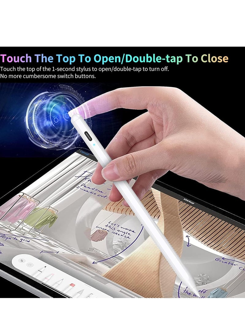 Generic - Stylus Pen for iPad 9th/10th Generation with Palm Rejection, Active Pen Compatible with Apple iPad 10th/9th/8th/7th/6th Generation, iPad Air 5th/4th/3rd Generation, iPad Pro 11 - Image 1