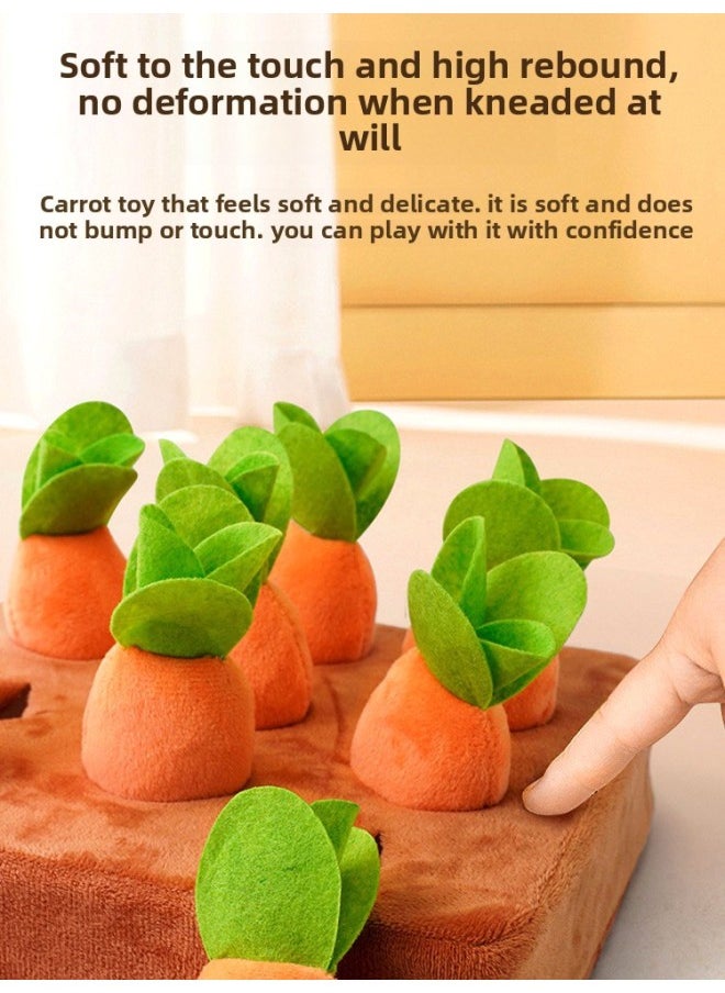 Generic - Radish-pulling Toy Babies Can Chew Early Education Babies Over 6 Months Old 0-1 Year Old 2 And A Half 3 Children 8-Color:Large Radish Pulling (including 16 Radish) - Image 1