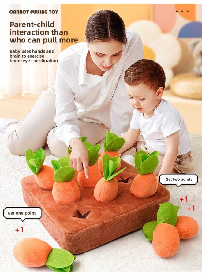 Generic - Radish-pulling Toy Babies Can Chew Early Education Babies Over 6 Months Old 0-1 Year Old 2 And A Half 3 Children 8-Color:Large Radish Pulling (including 16 Radish) - Image 1
