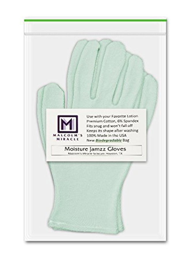 Malcolm's Miracle Moisturizing Gloves Made in The USA Green (Medium) - Image 5