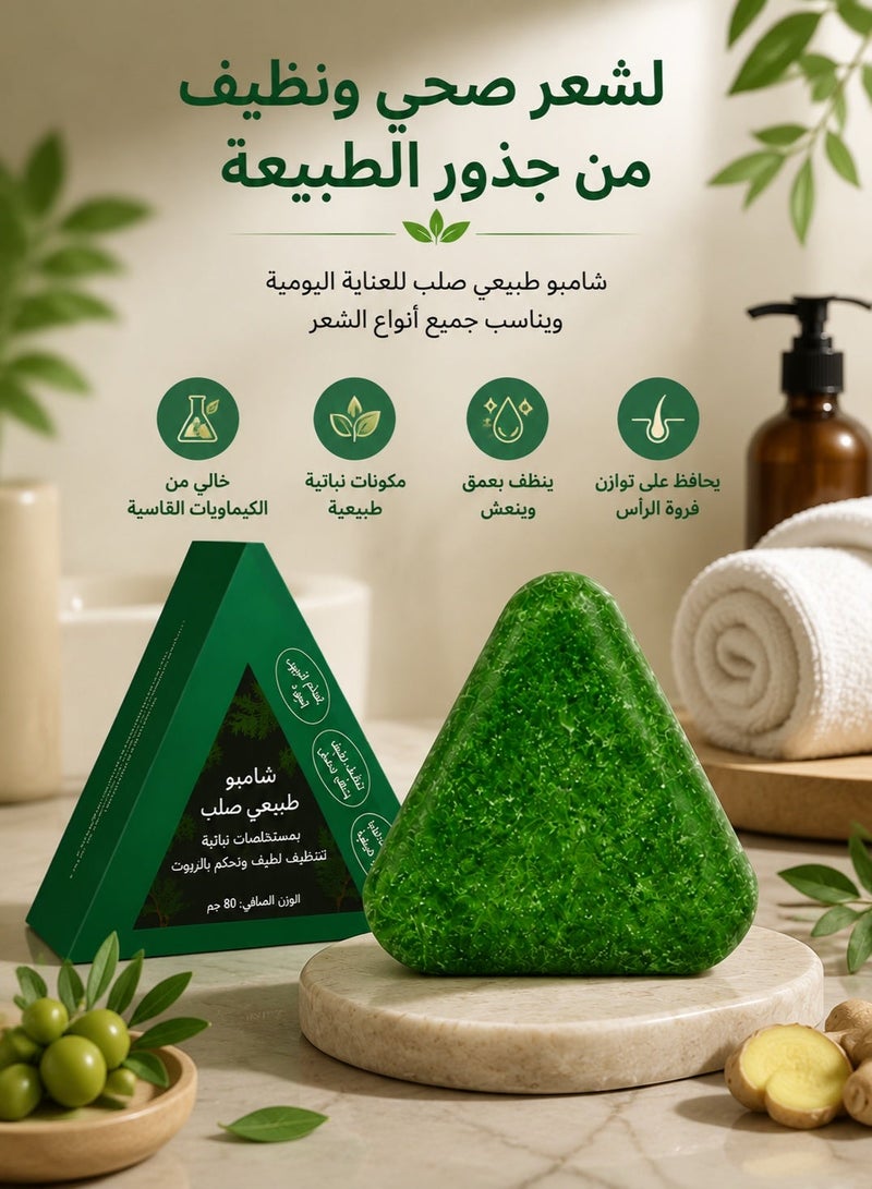 Herbal Cypress Leaf & Wormwood Shampoo | Anti Hair Loss & Oil Control Formula | With Ginseng & Fo-Ti Extract | Natural Scalp Cleansing Shampoo for Men & Women - Image 3