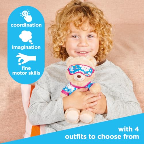 Casdon MINI Build-A-Bear Workshop Night Time Onesie Toy Clothes Pack. 4 Mix-and-Match Toy Outfits Includes Pajamas, Cute Hoodies, Summer Styles | For Kids Aged 3+. Suitable for 9” MINI Bears ONLY - Image 3