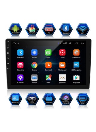 استريو للسيارة يعمل بنظام Android Double Din 10 بوصة 1080P FHD IPS شاشة تعمل باللمس شاشة السيارة نظام Android 12 مع GPS Navi HiFi WiFi Bluetooth RDS FM Radio Mirror-Link Dual USB مع كاميرا احتياطية - pzsku/Z28B74BF30769AF47D32BZ/45/_/1673454740/d37a8550-5100-468b-bd99-3a346a1ba792