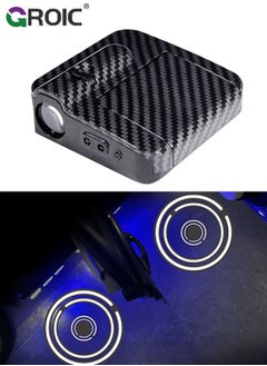 GROIC 1 Pair Projection Lights, Car Welcome Lights, Led Dual Induction Lights, Car Decorative Lights, For Night Projection Patterns, Installed On The Door, Night Atmosphere Decorative Lights  - Image 1