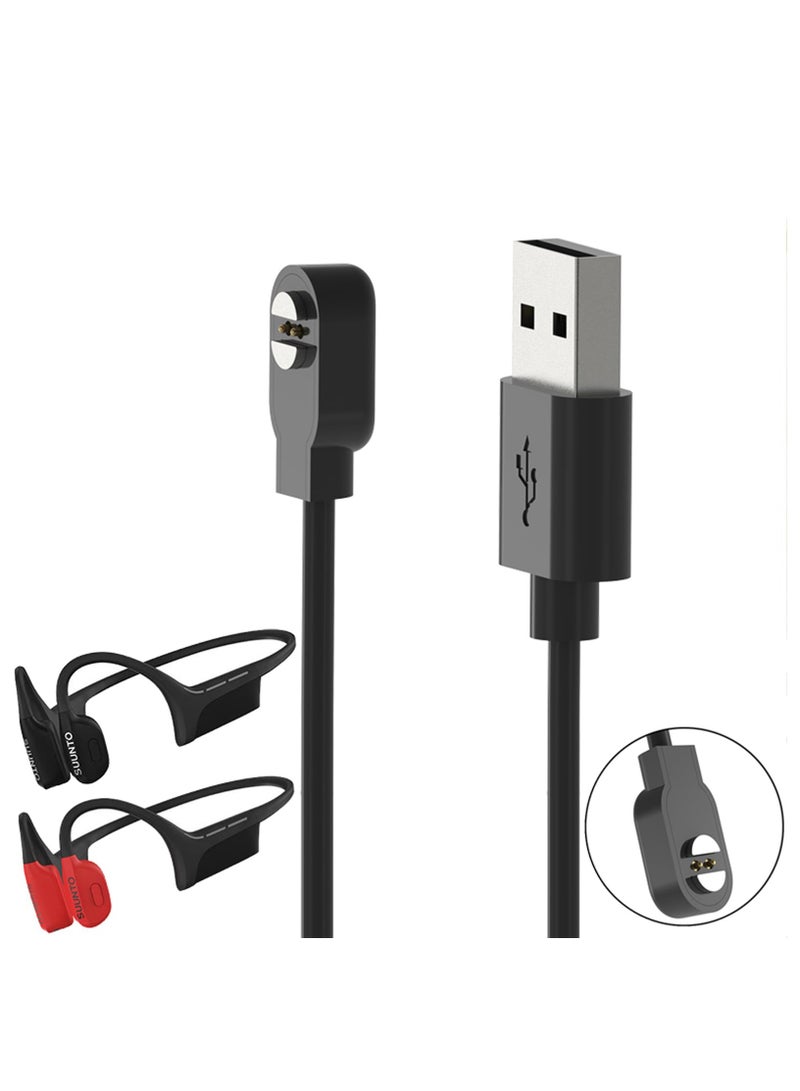 Compatible with Sonic USB C Charging Dock Cable Replacement USB Type C Charger Charging Dock Cable Compatible with Suunto Wing(Black) - Image 1
