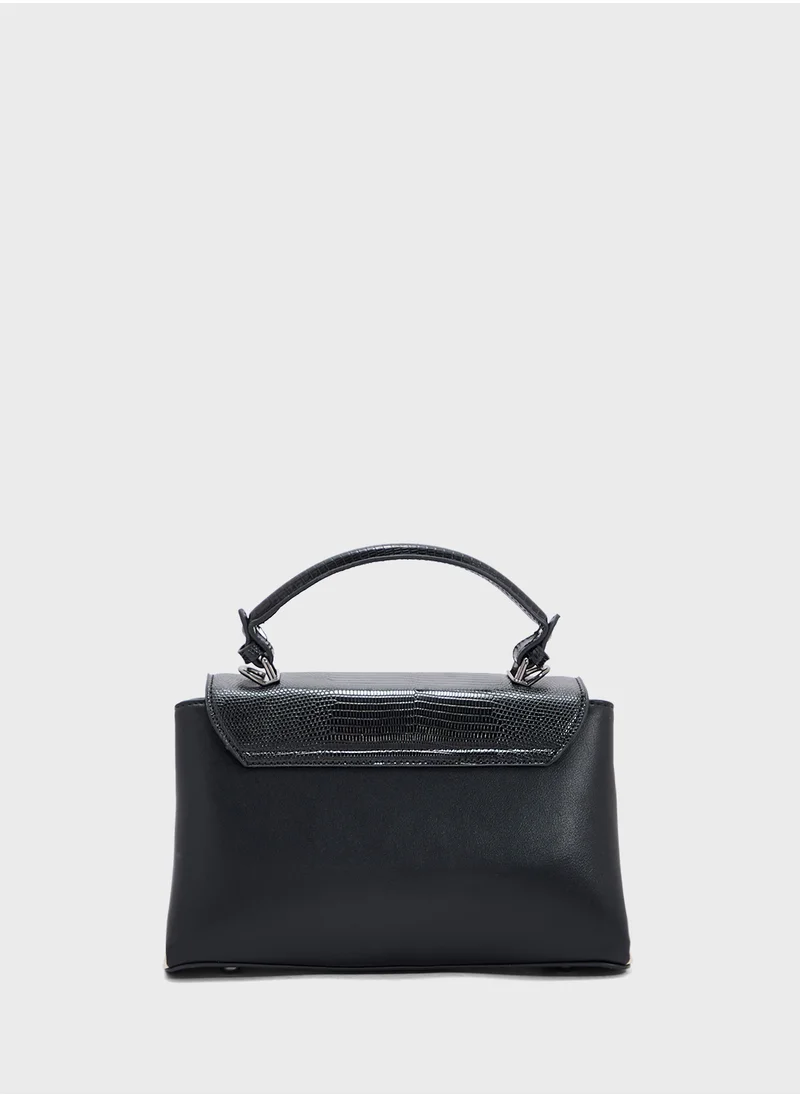 ايلا Metal Clasp Satchel Bag