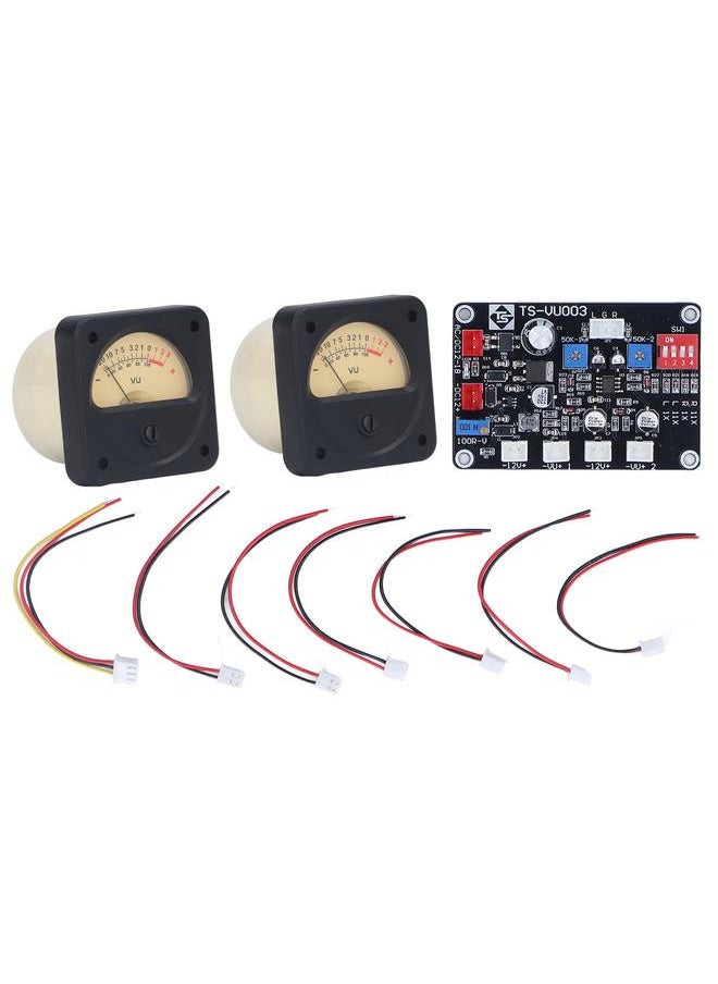 Thoraya VU Meter with Yellow Backlight High Accuracy Driver Board Flex Cables for Recording Studio  - Image 1