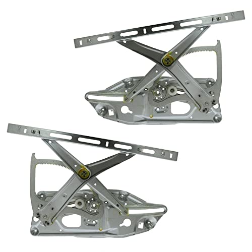 TRQ مجموعة منظمات نوافذ الطاقة الأمامية TRQ متوافقة مع 1992-1993 مرسيدس-بنز 300SD 300SE 1992 400SE 1993 400SEL 500SEL 600SEL 1994-1999 S320 S420 S500 S600 - Image 1