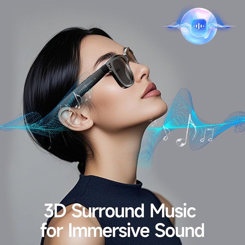 AI Smart Glasses with Camera WiFi Translator 32GB 25 Languages Video Recording Sunglasses - Image 3