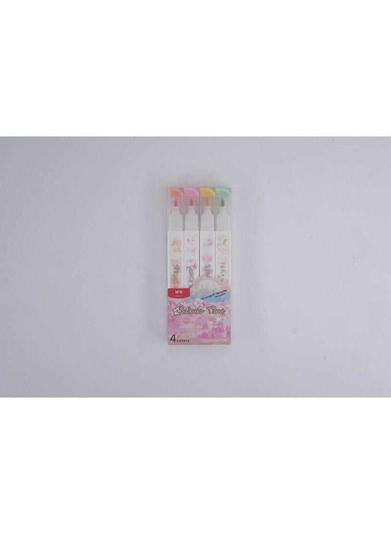 M&G - M&G Four Colour Highlighter Set, See-Through Chisel & Fine Tip, Visible Window Design for Precise Highlighting, Quick-Dry, Water-Based, Perfect for Journaling & School Supplies - Image 2