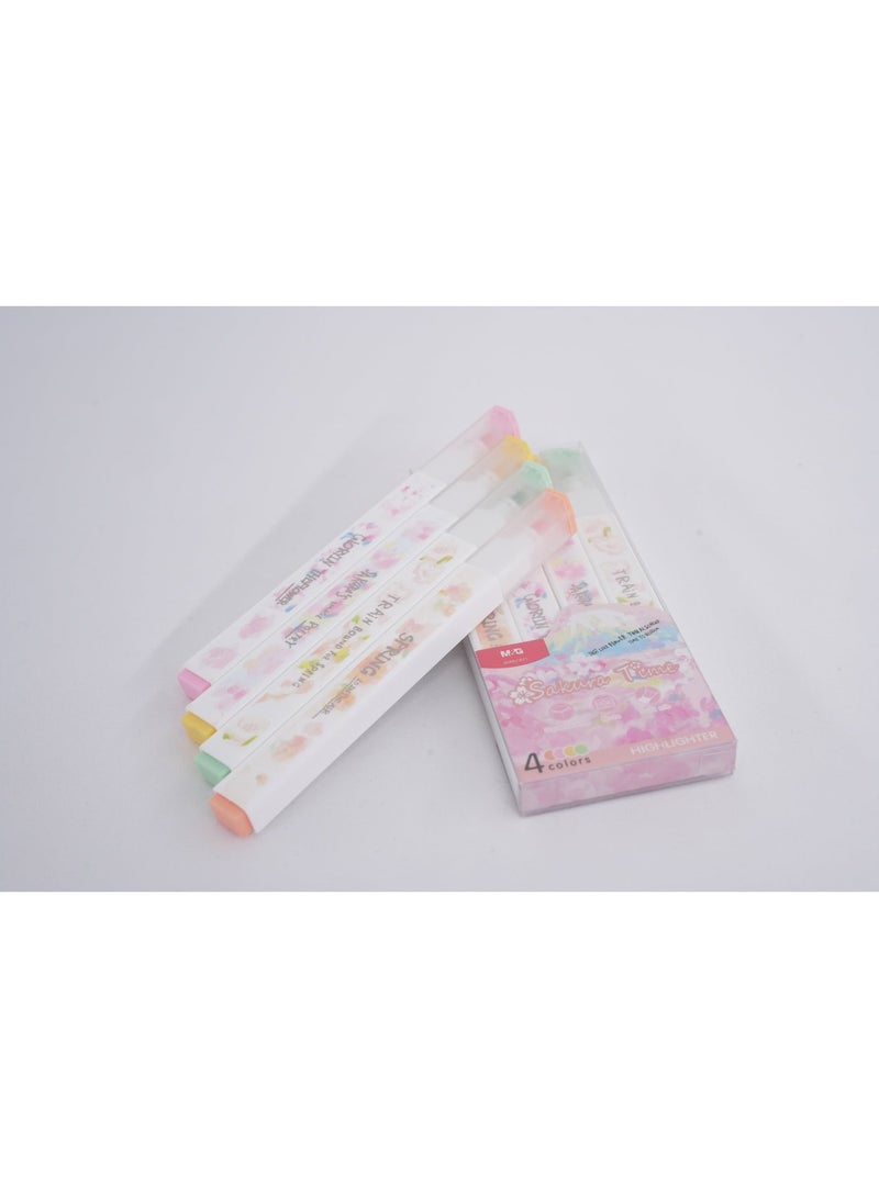 M&G - M&G Four Colour Highlighter Set, See-Through Chisel & Fine Tip, Visible Window Design for Precise Highlighting, Quick-Dry, Water-Based, Perfect for Journaling & School Supplies - Image 3