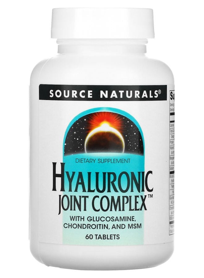Source Naturals Hyaluronic Joint Complex With Glucosamine Chondroitin and MSM 60 Tablets