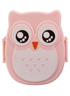 LOULUEN Cute Owl Lunch Box Portable Fruit Box Mini Bento Box 