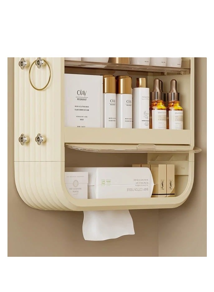 منظم مكياج، حالة عرض تخزين تجميل قابلة للتعديل تدور 360 درجة كبيرة، تناسب المجوهرات، فرش المكياج، أحمر الشفاه - Image 4