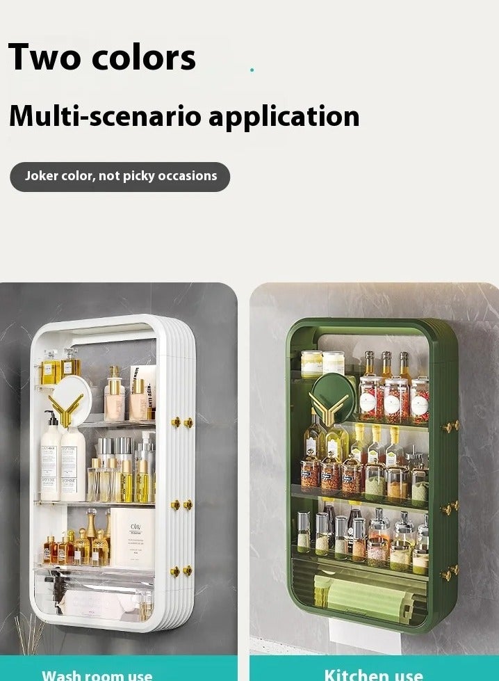 منظم مكياج، حالة عرض تخزين تجميل قابلة للتعديل تدور 360 درجة كبيرة، تناسب المجوهرات، فرش المكياج، أحمر الشفاه - Image 5