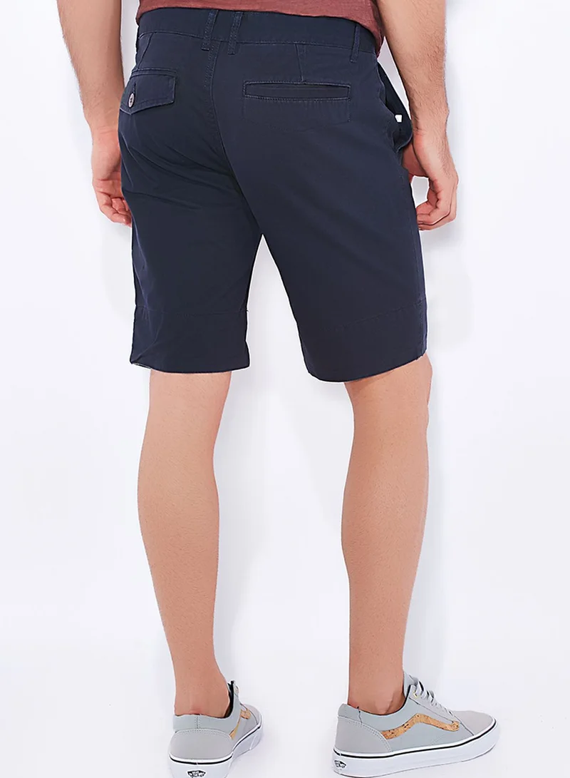 D-Struct Contrast Print Turn Up Shorts