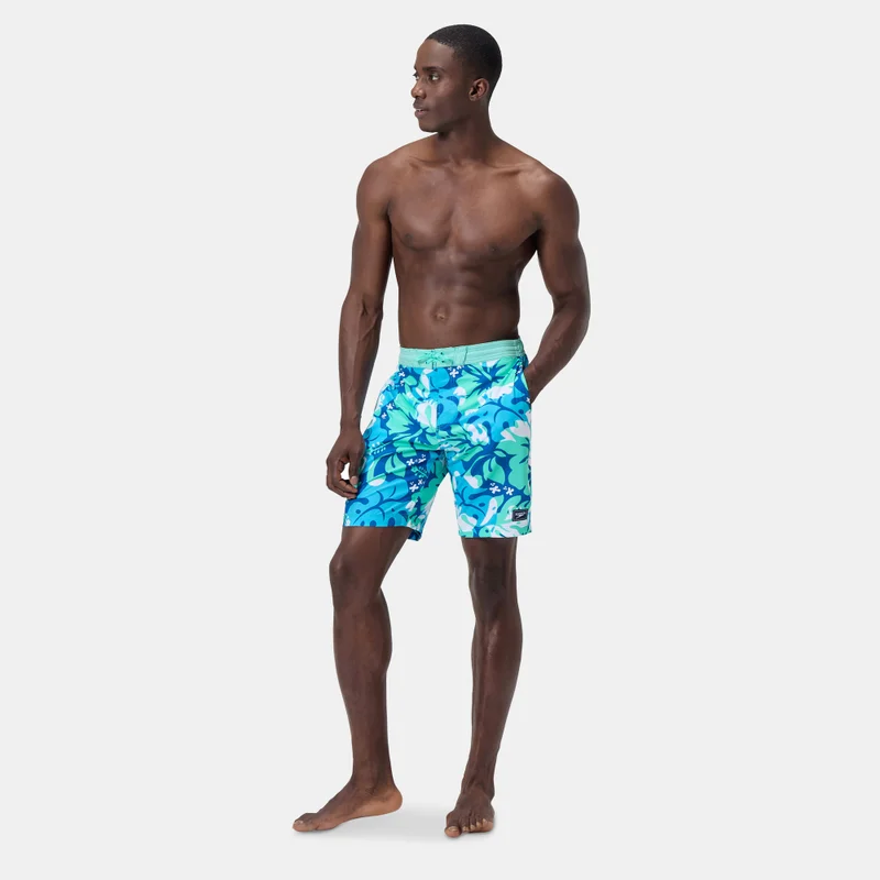 speedo Blue Men's Printed Bondi Swimming Shorts for Men | Best Price UAE