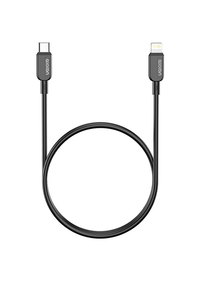 AXXAN USB Cable With Type-C To Lightning Connector Black  - Image 1