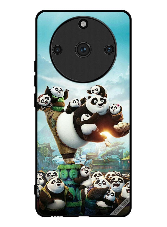 Covernex Protective Case Cover For Realme 11 Pro Plus Panda & Babies - Image 1