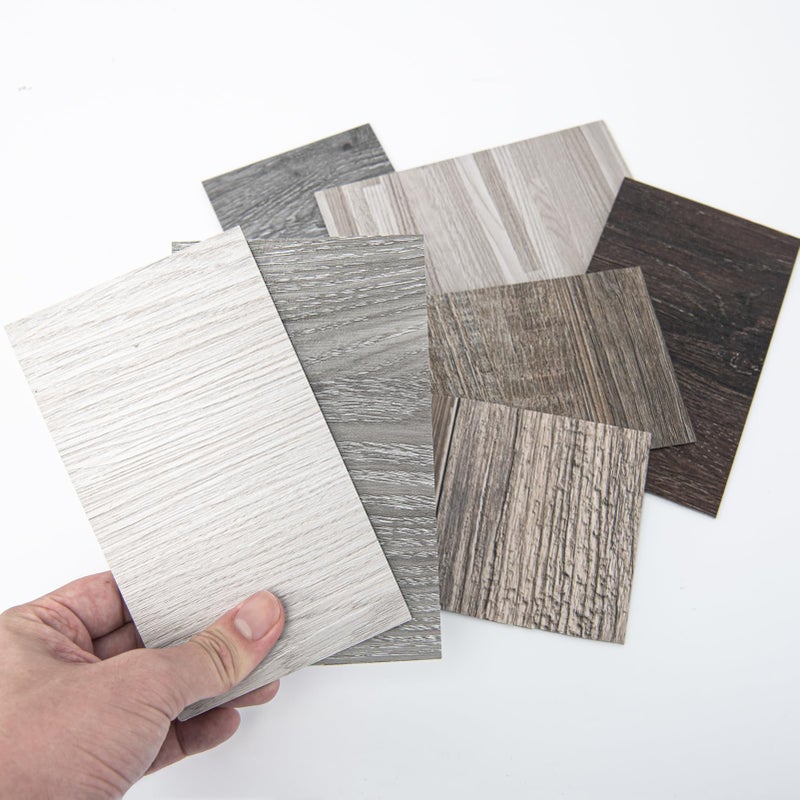 Art3d Peel and Stick Floor Tile Vinyl Wood Plank Samples Set of 8, Rigid Surface Hard Core Easy DIY Self-Adhesive Flooring - Image 4