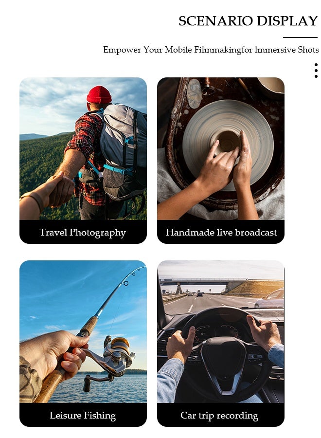 DUNISO Magnetic Neck Mount for Mobile Phone Compatible Cell Phone Neck Holder Vlog Selfie Mount Hand Free Chest Stand for iPhone 15 14 13 12 Series Android Phones - Image 3