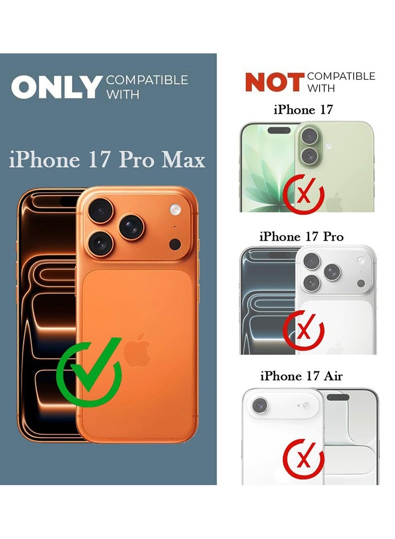 Case Up Case Compatible with Apple iPhone 17 Pro Max Crystal Clear Tactical Back Cover Case With 360 Degree Protection, Shockproof Bumper Protective Phone Cover, Anti-Scratch Hard PC Back (Clear) - Image 2