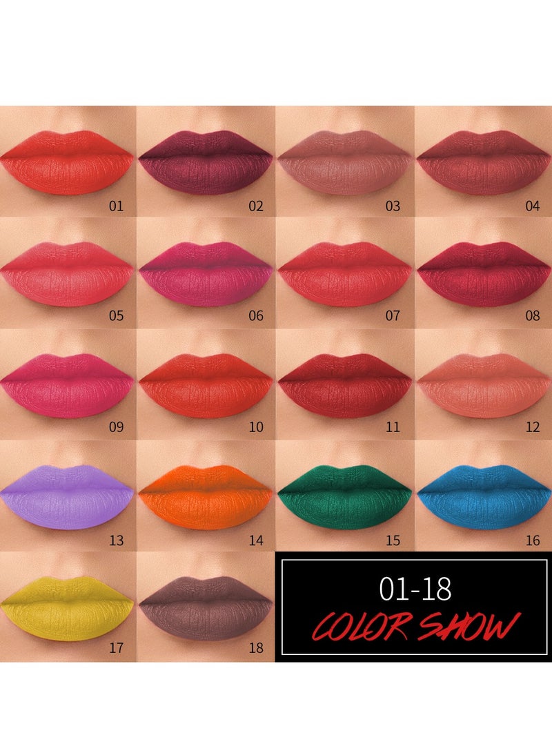 Vibely Vibely Velvet Matte Lipstick: Rich, Bold Color with a Soft Matte Finish Waterproof, Long-Lasting & Flawless Velvet Lips, One Size 01#  - Image 3