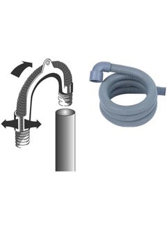 Generic Drain Hose Dishwasher Drain Hose Extension Kit Corrugated And Flexible Washer Drain Hose 2.5M Universal Replacement Drain Hose Extension Kit With Clips And U Bend Hose Holder  - Image 4