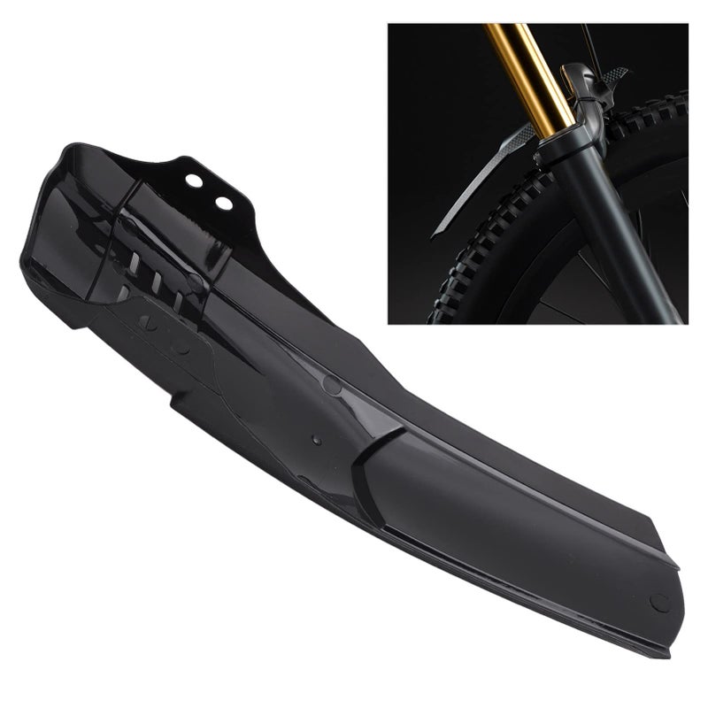 Bike Wheel Mudguard Carbon Fiber Texture 70cm Reduces Wind Resistance Front Fork - Image 3